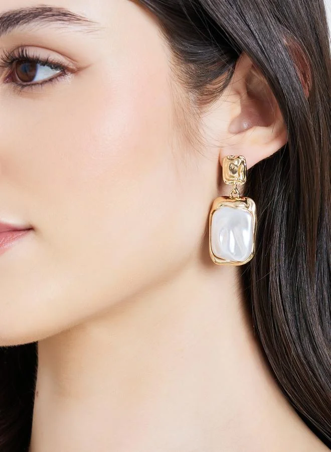 ستايلي أقراط متدلية لؤلؤ صناعي